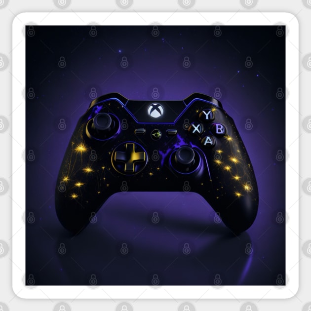 Galaxy Xbox Controller Sticker by The Print Palace